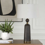 McQuinn Dark Walnut Table Lamp - Ornate Home