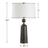 McQuinn Dark Walnut Table Lamp - Ornate Home