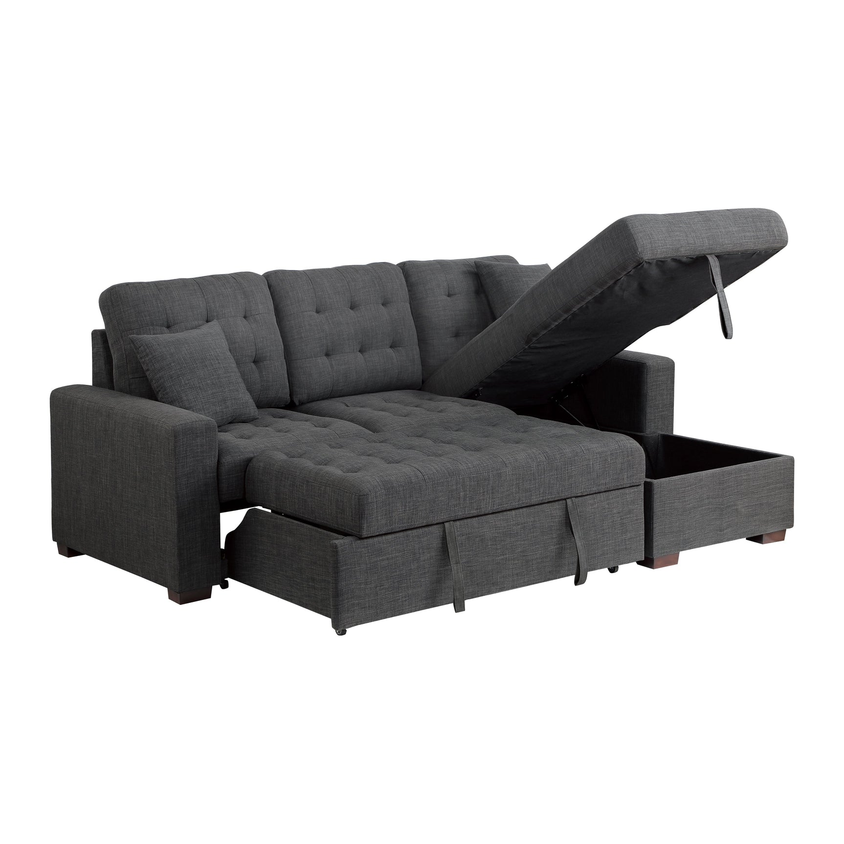 Mccafferty Dark Gray 2-Piece Sectional with Right Chaise - Ornate Home