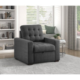 Mccafferty Dark Gray Chair with Pull-Out Ottoman - Ornate Home