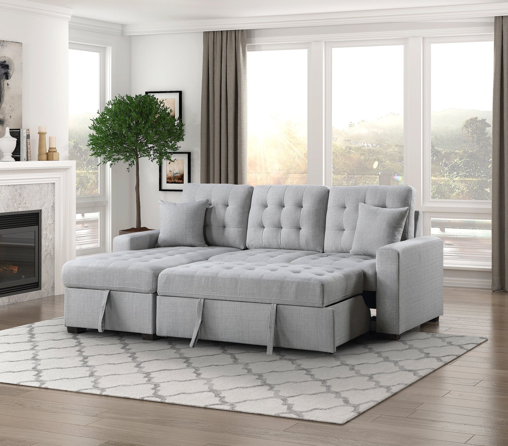 Mccafferty Gray 2-Piece Sectional with Left Chaise - Ornate Home