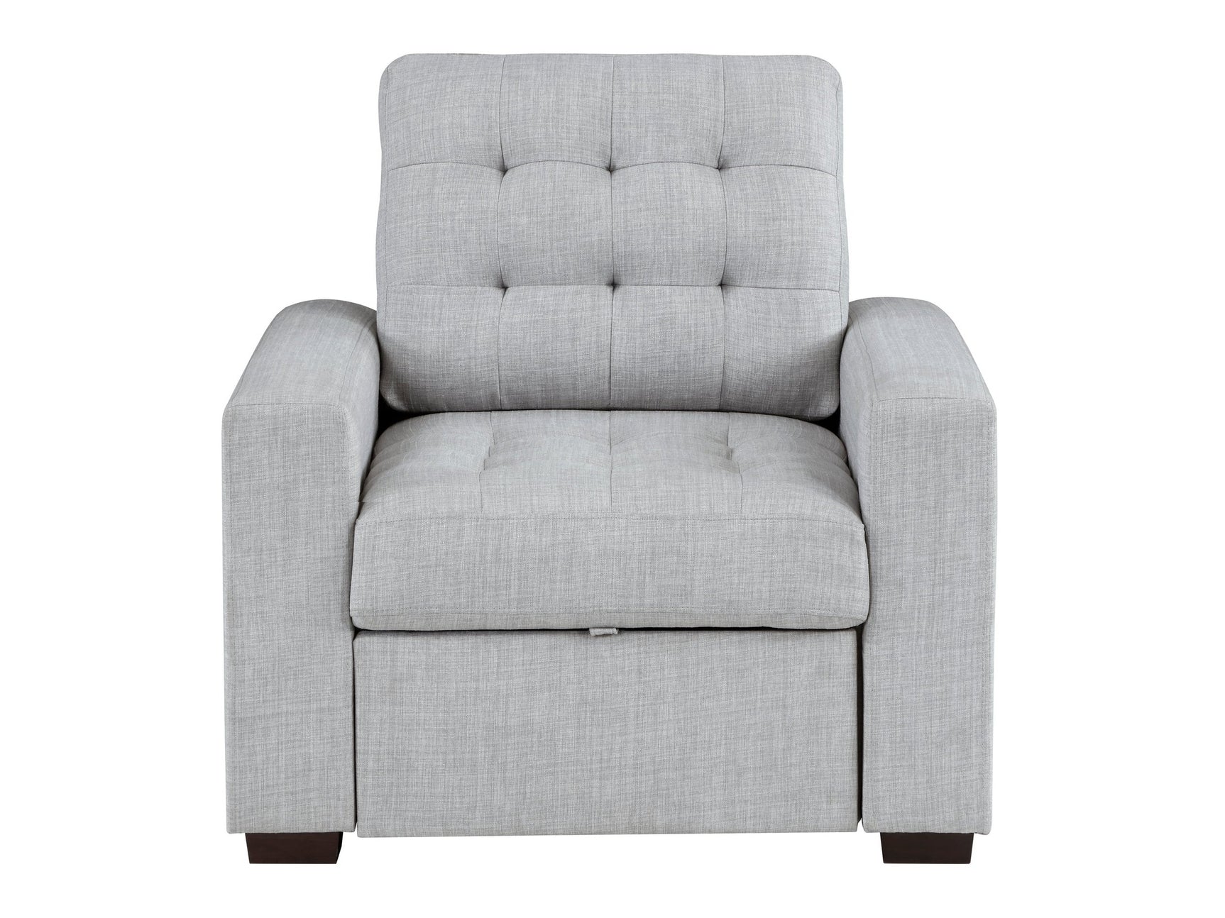 Mccafferty Light Gray Chair with Pull-Out Ottoman - Ornate Home