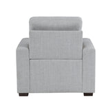 Mccafferty Light Gray Chair with Pull-Out Ottoman - Ornate Home