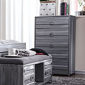Mccredmond Hand-Brushed Silver Chest - Ornate Home