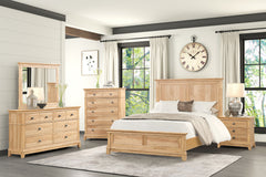 Mchenry Natural Oak Queen Bed - Ornate Home