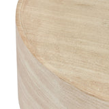 Mckenna Natural Outdoor Round Coffee Table - Ornate Home