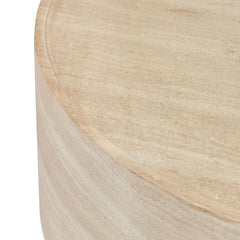 Mckenna Natural Outdoor Round Coffee Table - Ornate Home