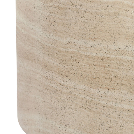 Mckenna Natural Outdoor Round Coffee Table - Ornate Home