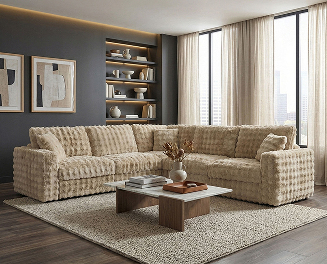 Mckenna Sand Modular Sectional - Ornate Home