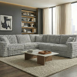 Mckenna Silver Gray Modular Sectional - Ornate Home