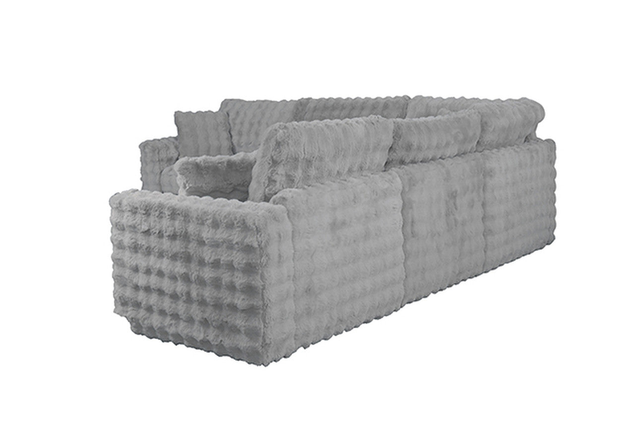 Mckenna Silver Gray Modular Sectional - Ornate Home