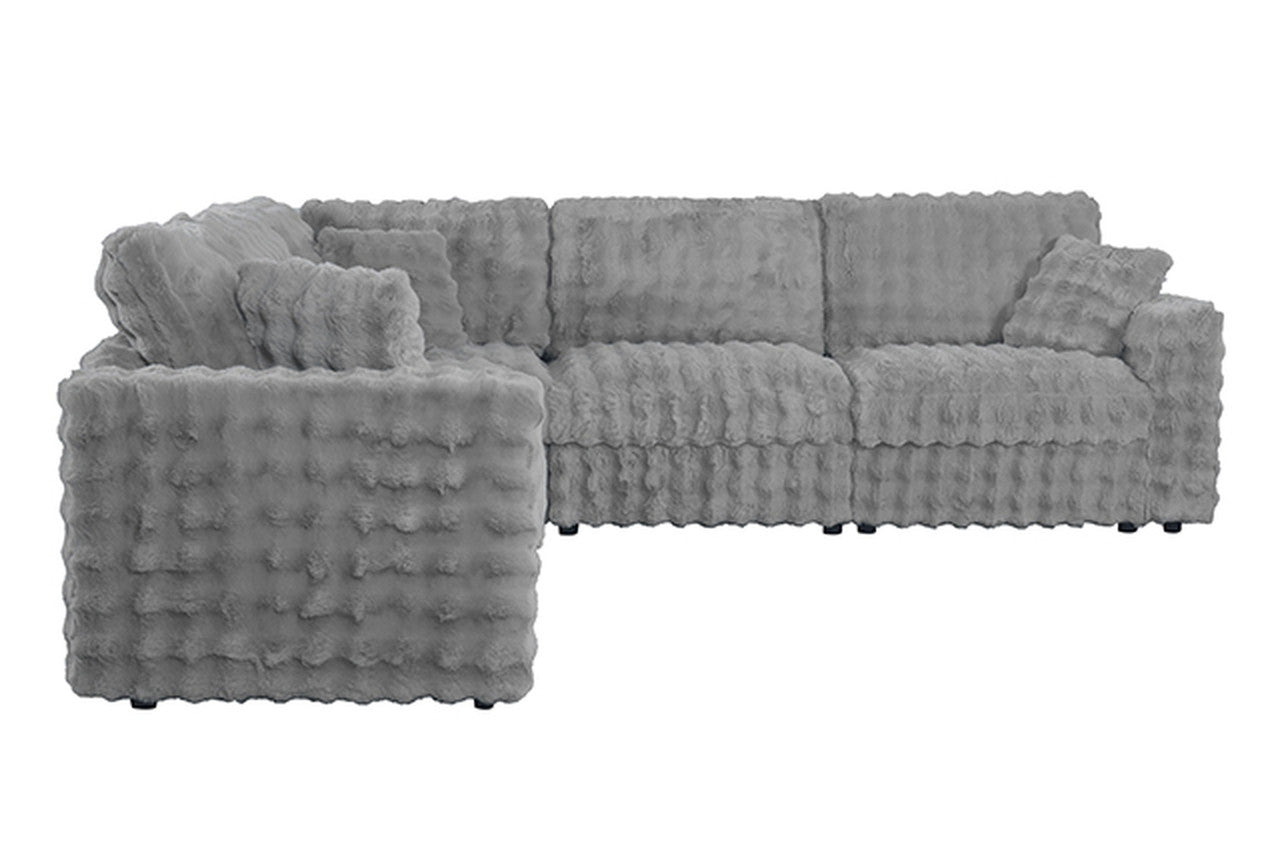 Mckenna Silver Gray Modular Sectional - Ornate Home