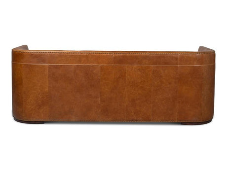 Mcmillan Brown Distilled Leather Sofa - Ornate Home