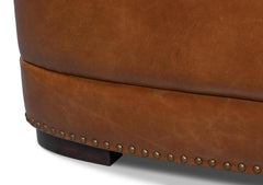 Mcmillan Brown Distilled Leather Sofa - Ornate Home