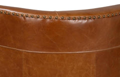 Mcmillan Brown Distilled Leather Sofa - Ornate Home