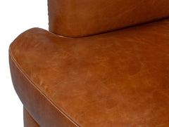 Mcmillan Brown Distilled Leather Sofa - Ornate Home