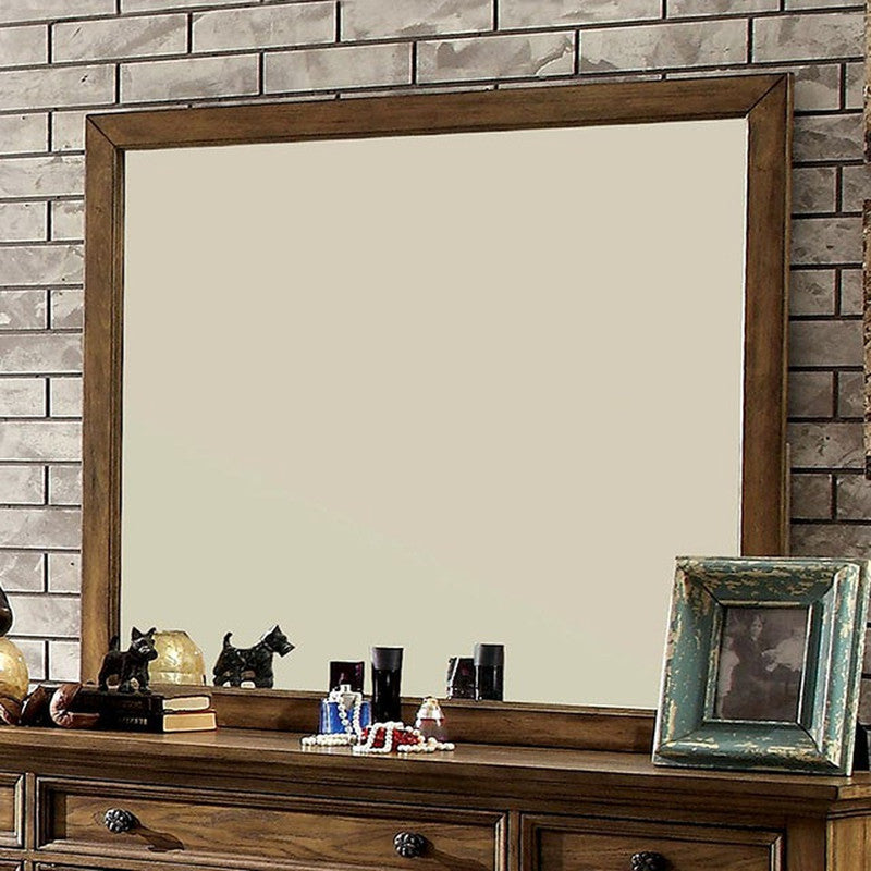 Mcville Dark Oak Mirror - Ornate Home
