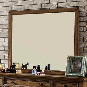 Mcville Dark Oak Mirror - Ornate Home