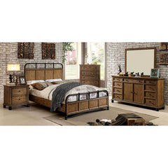 Mcville Dark Oak Nightstand - Ornate Home