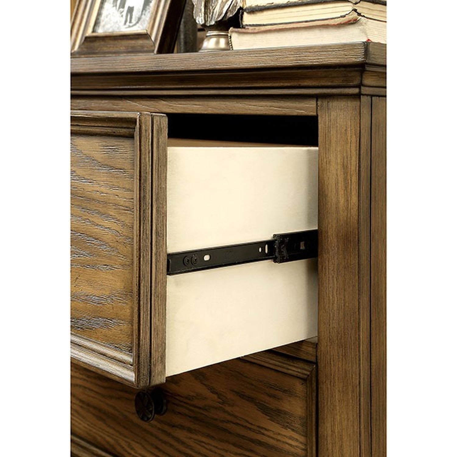 Mcville Dark Oak Nightstand - Ornate Home