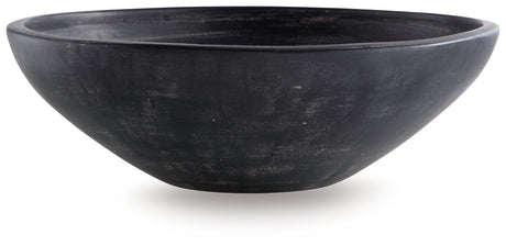 Meadie Distressed Black Bowl - Ornate Home