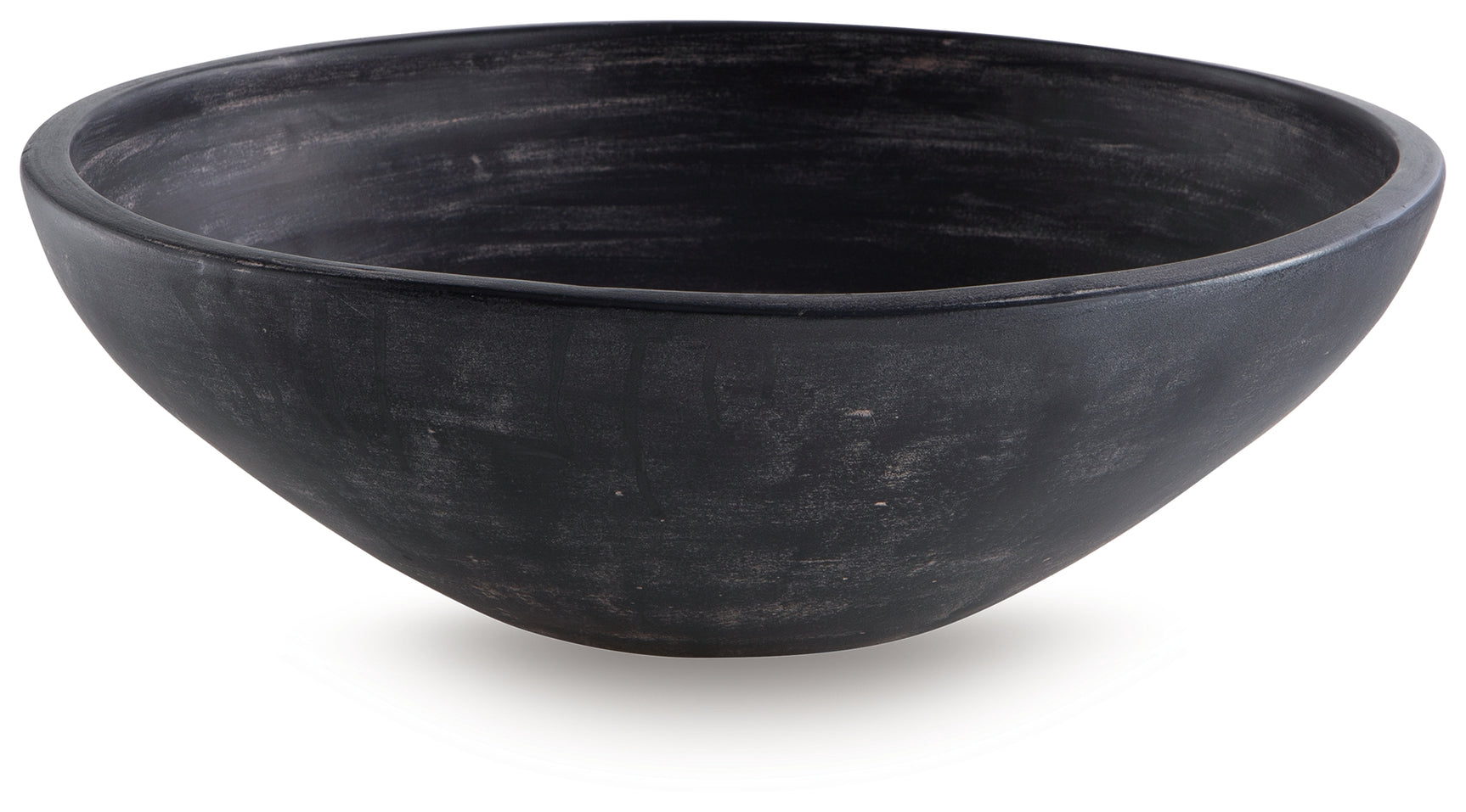 Meadie Distressed Black Bowl - Ornate Home