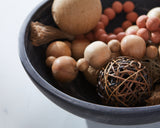 Meadie Distressed Black Bowl - Ornate Home