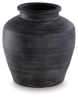 Meadie Distressed Black Vase (Online Special Price) - Ornate Home