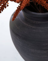 Meadie Distressed Black Vase (Online Special Price) - Ornate Home
