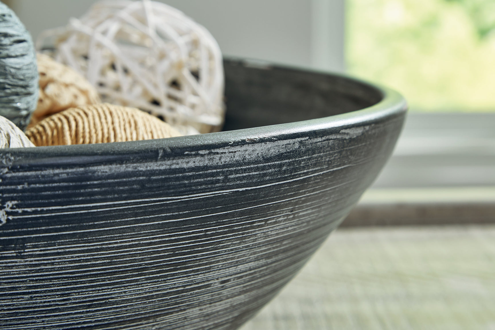 Meadie Distressed Blue Bowl (Online Special Price) - Ornate Home