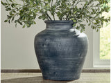 Meadie Distressed Blue Vase 12" (Online Special Price) - Ornate Home