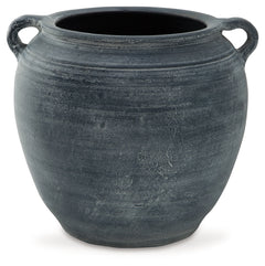 Meadie Distressed Blue Vase 8" - Ornate Home