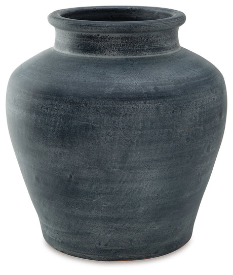Meadie Distressed Blue Vase - Ornate Home