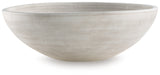 Meadie Distressed White Bowl - Ornate Home