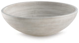 Meadie Distressed White Bowl - Ornate Home