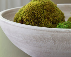 Meadie Distressed White Bowl - Ornate Home