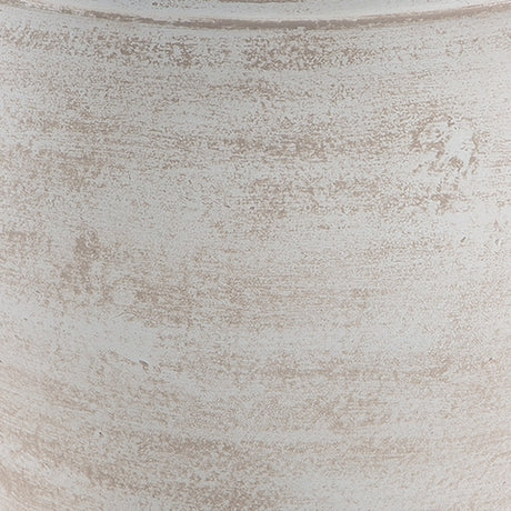 Meadie Distressed White Vase - Ornate Home