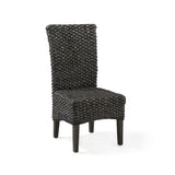 Meadow Chair Water Hyacinth in Graphite (Set of 2) - Ornate Home