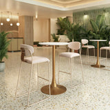 Meadow Cloud White Barstool (Set of 4)
