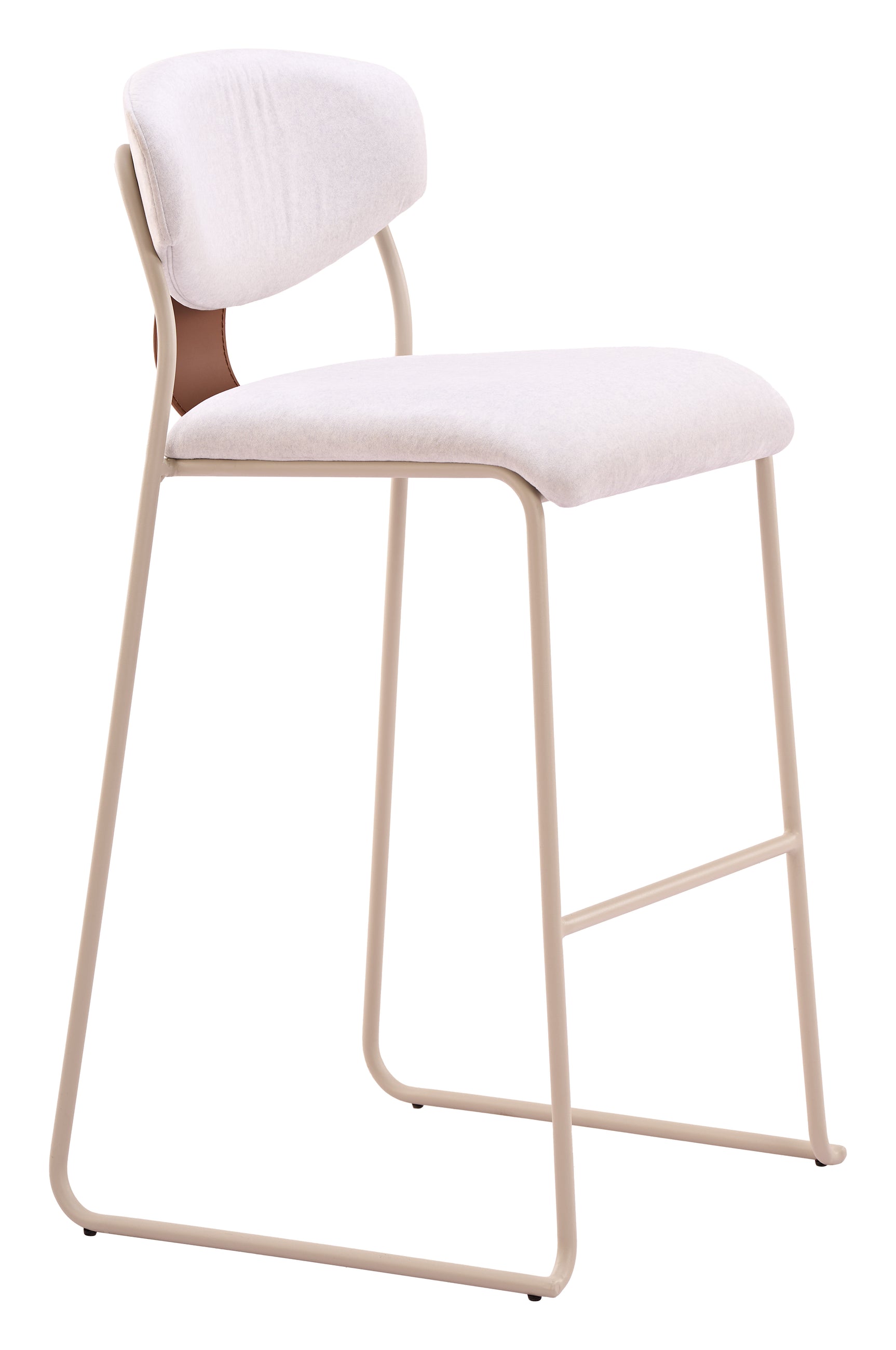 Meadow Cloud White Barstool (Set of 4)