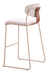 Meadow Cloud White Barstool (Set of 4)