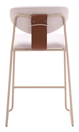 Meadow Cloud White Counter Stool (Set of 4)