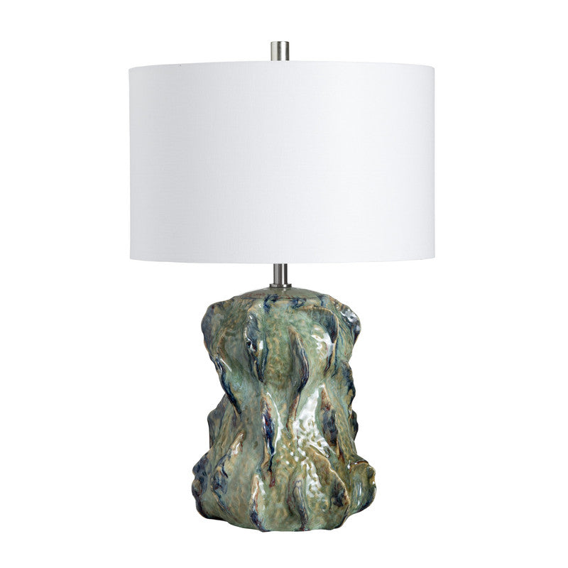 Meadow Green/Taupe/Navy Table Lamp - Ornate Home