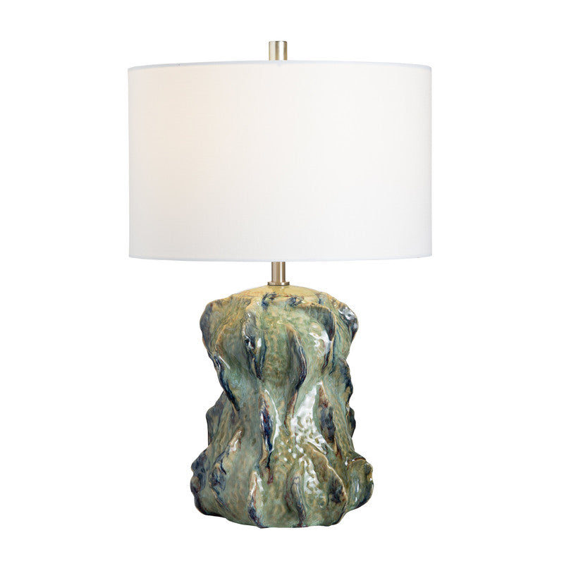 Meadow Green/Taupe/Navy Table Lamp - Ornate Home