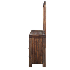 Meadow Six Drawer Solid Wood Dresser in Brick Brown - Ornate Home