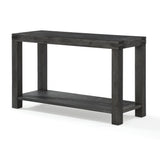 Meadow Solid Console Table in Graphite - Ornate Home