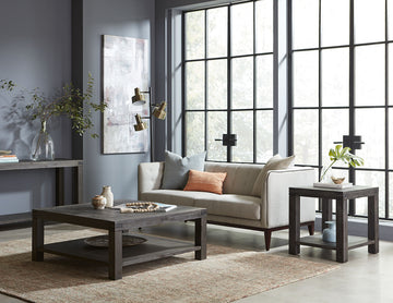 Meadow Solid Wood Coffee Table in Graphite - Ornate Home