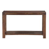 Meadow Solid Wood Console Table in Brick Brown - Ornate Home