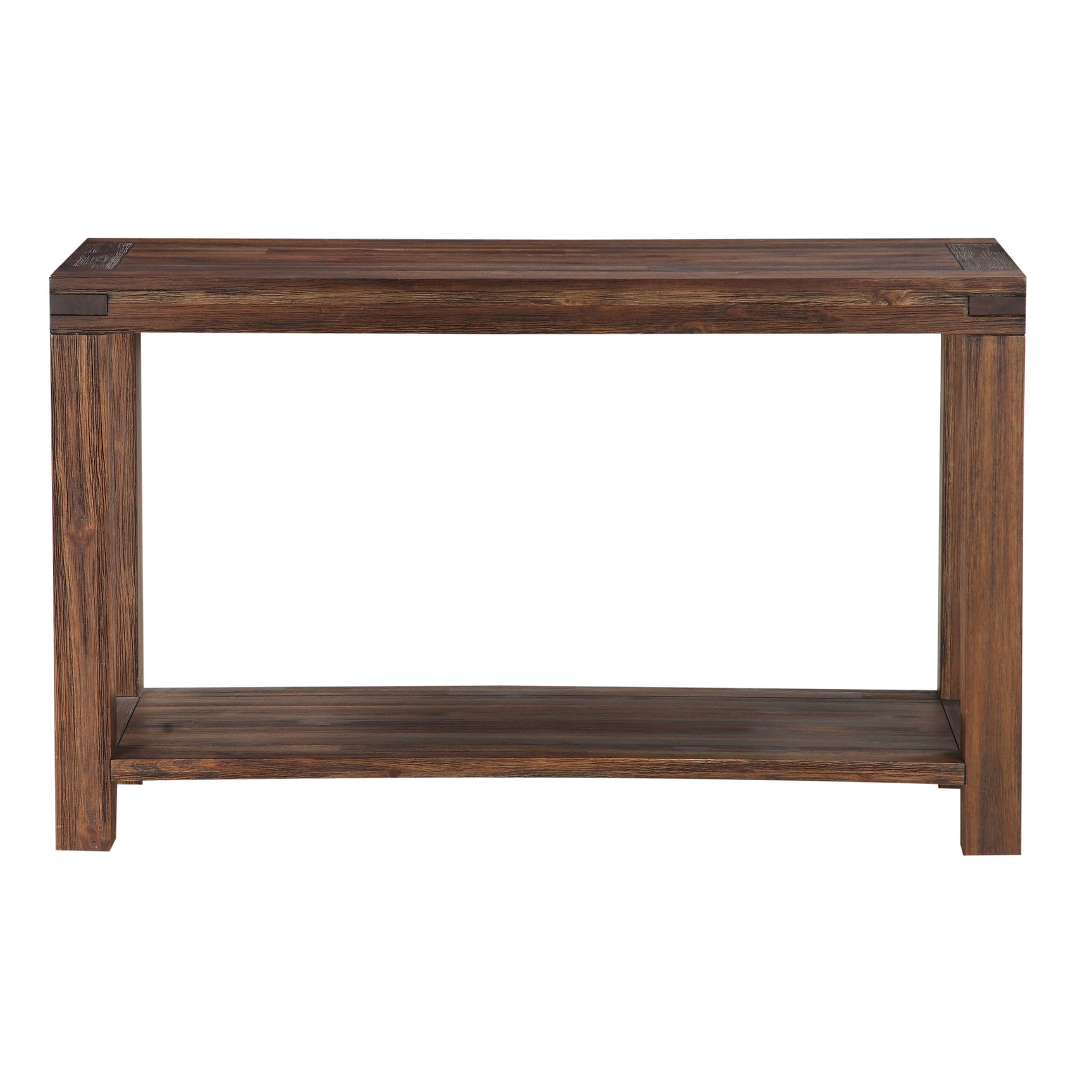 Meadow Solid Wood Console Table in Brick Brown - Ornate Home