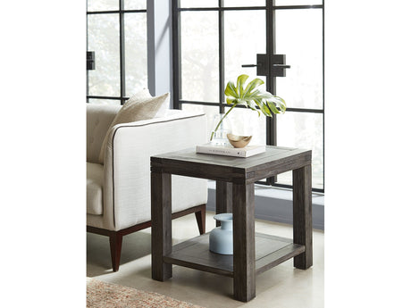 Meadow Solid Wood End Table in Graphite - Ornate Home